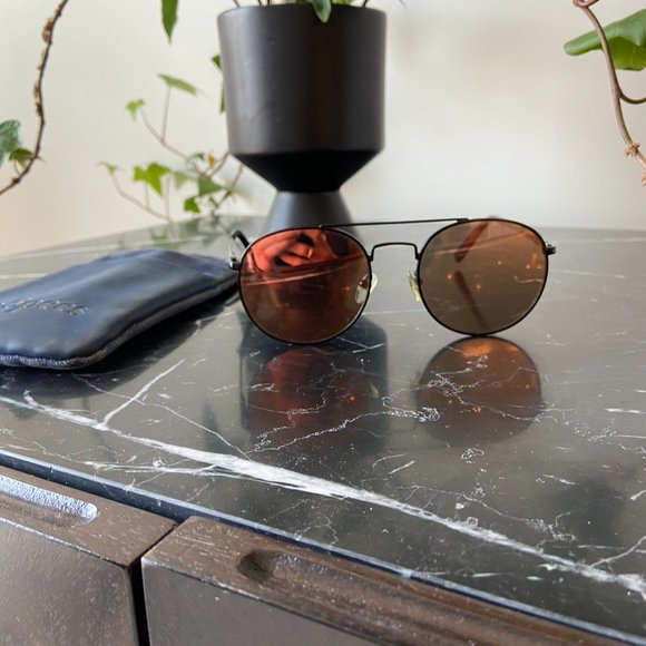 Le Specs Pink Mirrored Sunglasses - Picture 2 of 5